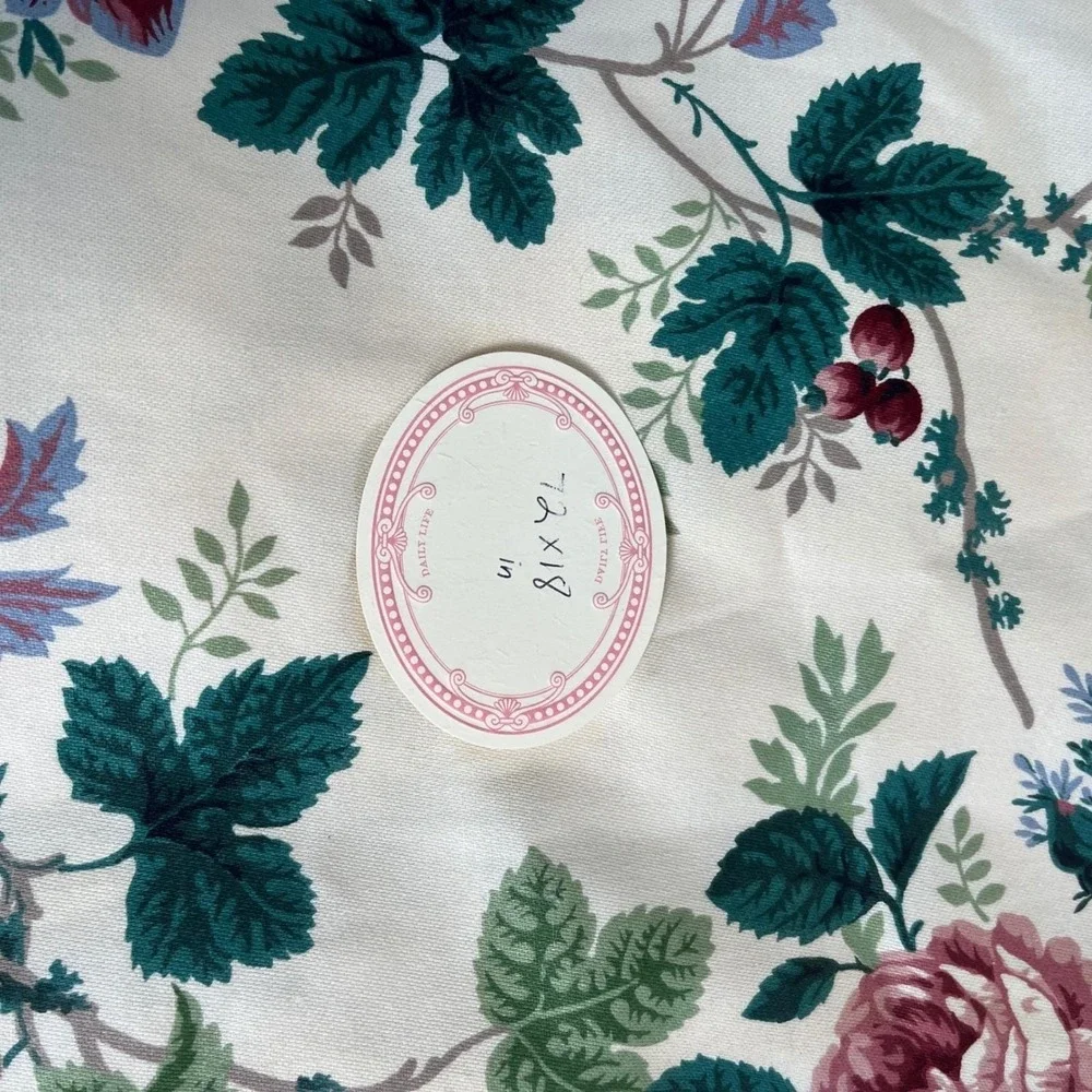 Waverly Valance Pleasant Valley Floral Rod Pocket Valance (1) Custom Made72